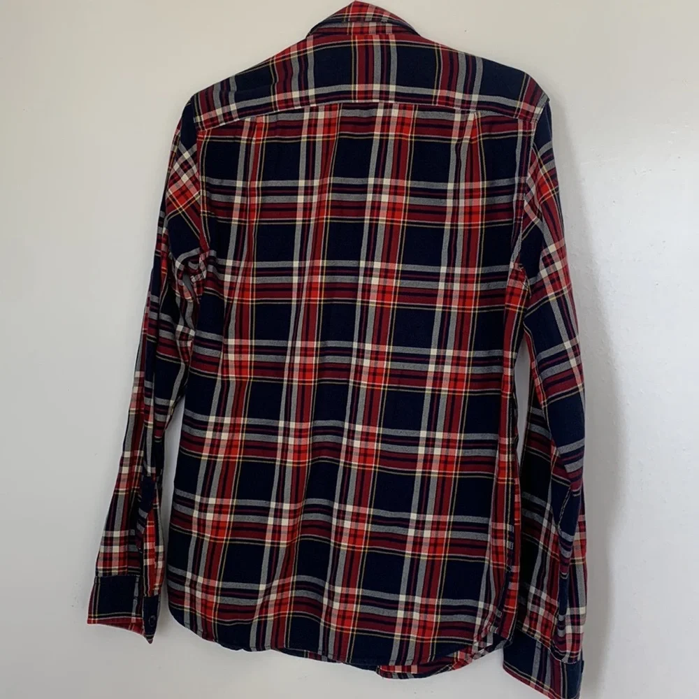 J crew oxfords shirt buffalo  plaid button down shirt size small
